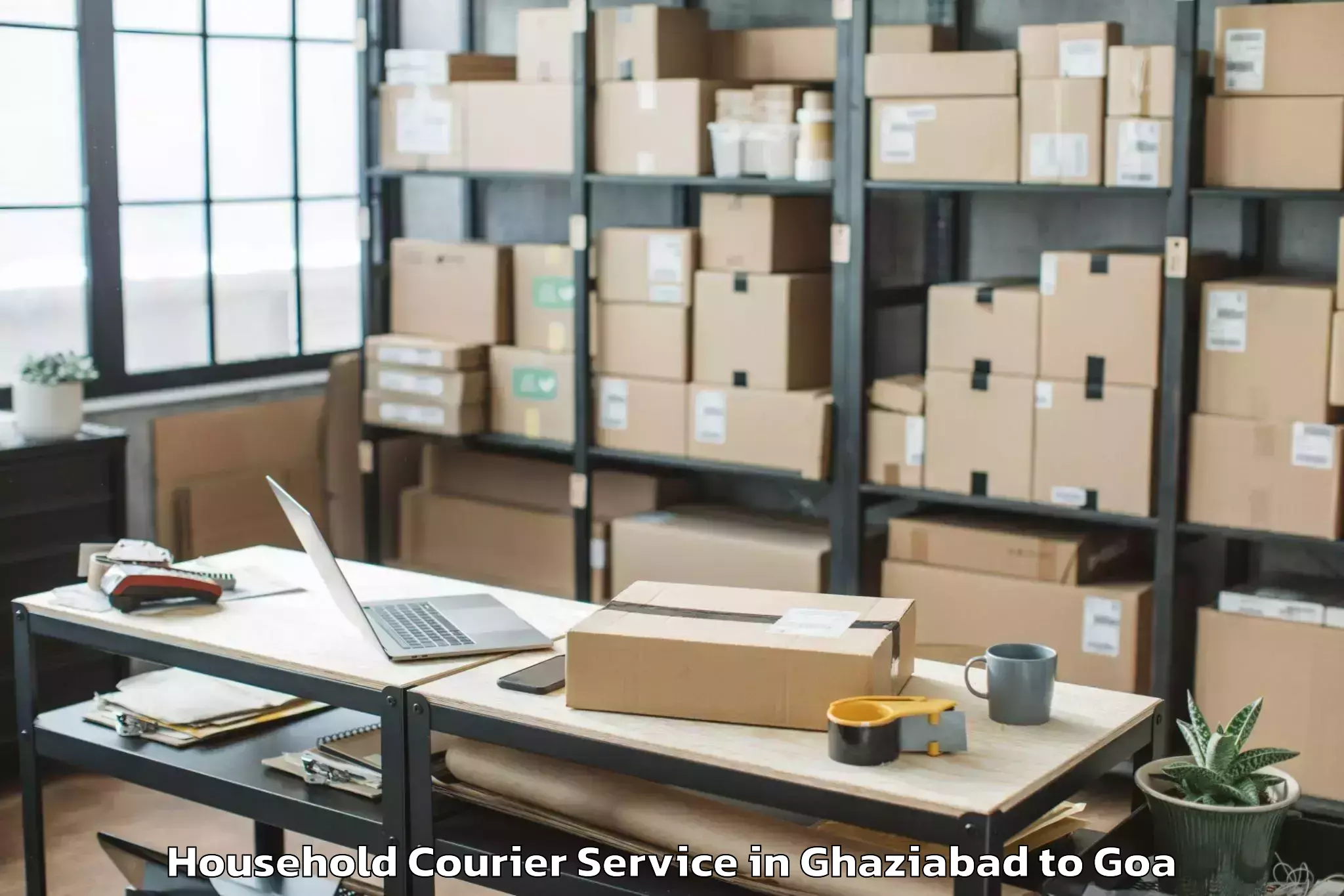 Hassle-Free Ghaziabad to Colvale Household Courier